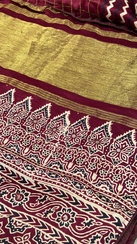 Premium Gajji Modal Silk Saree With Mirror Work