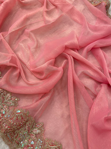 Designer cocktail saree