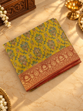 Premium Banarasi Crepe Silk Saree With Appliqué Work - 902823
