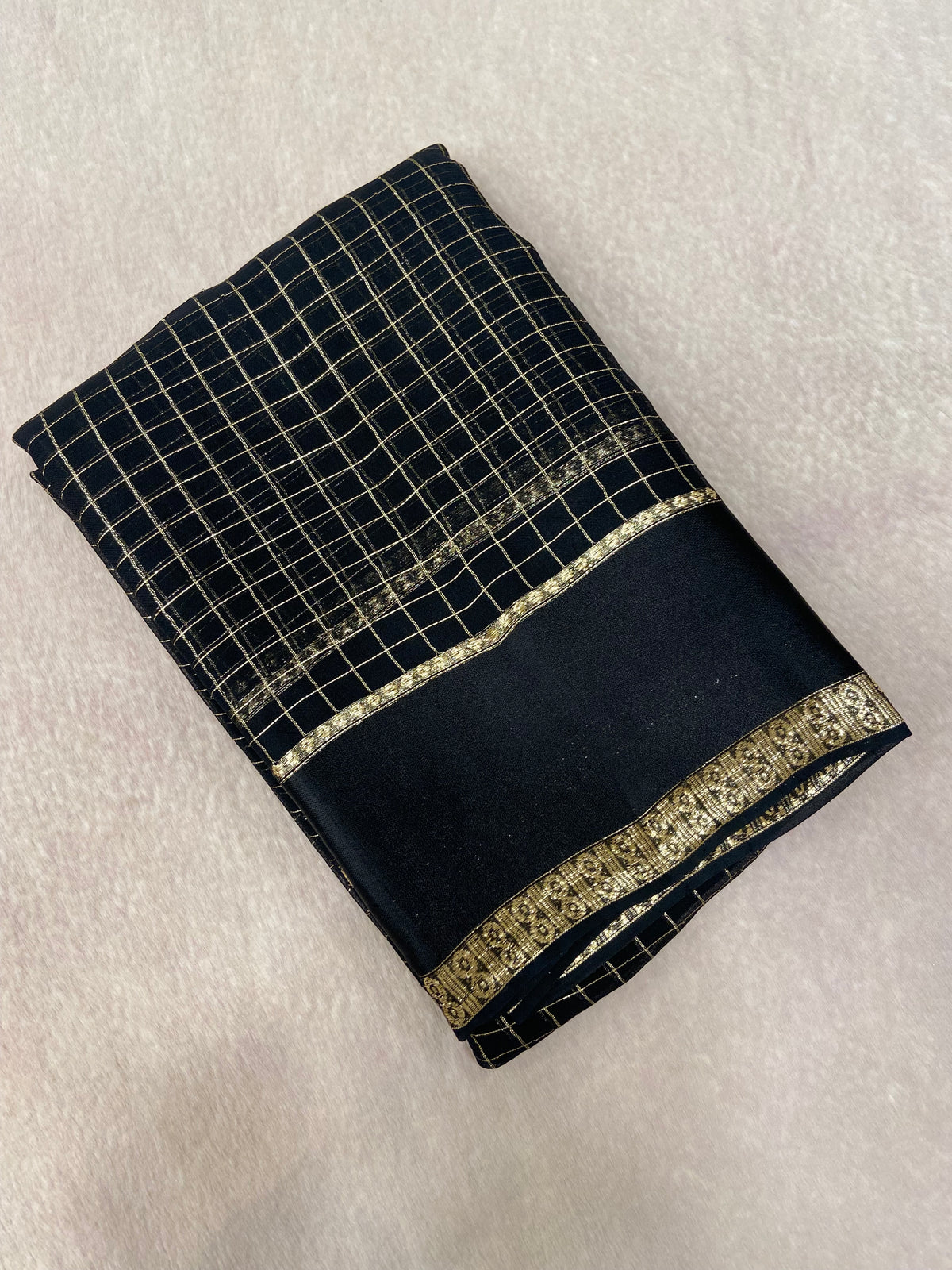 Chiffon Saree With Satin Border