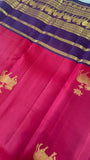 Pure 1G zari handloom Kanjeevaram Silk Saree- Silk mark certified- PS2343