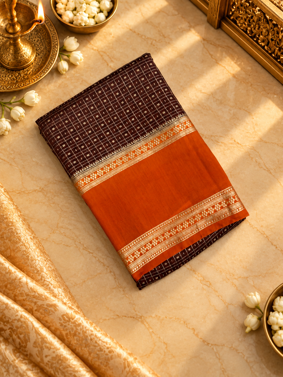 Premium Semi Chanderi Saree - 902438