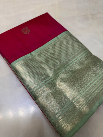 Pure Kanjeevaram silk mark certified saree