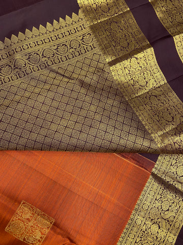 Pure zari handloom Kanjeevaram silk mark certified saree