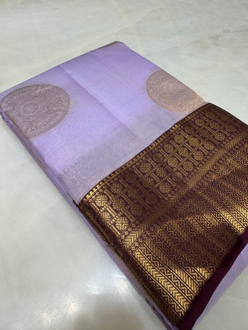 Half mix Kanjeevaram silk saree