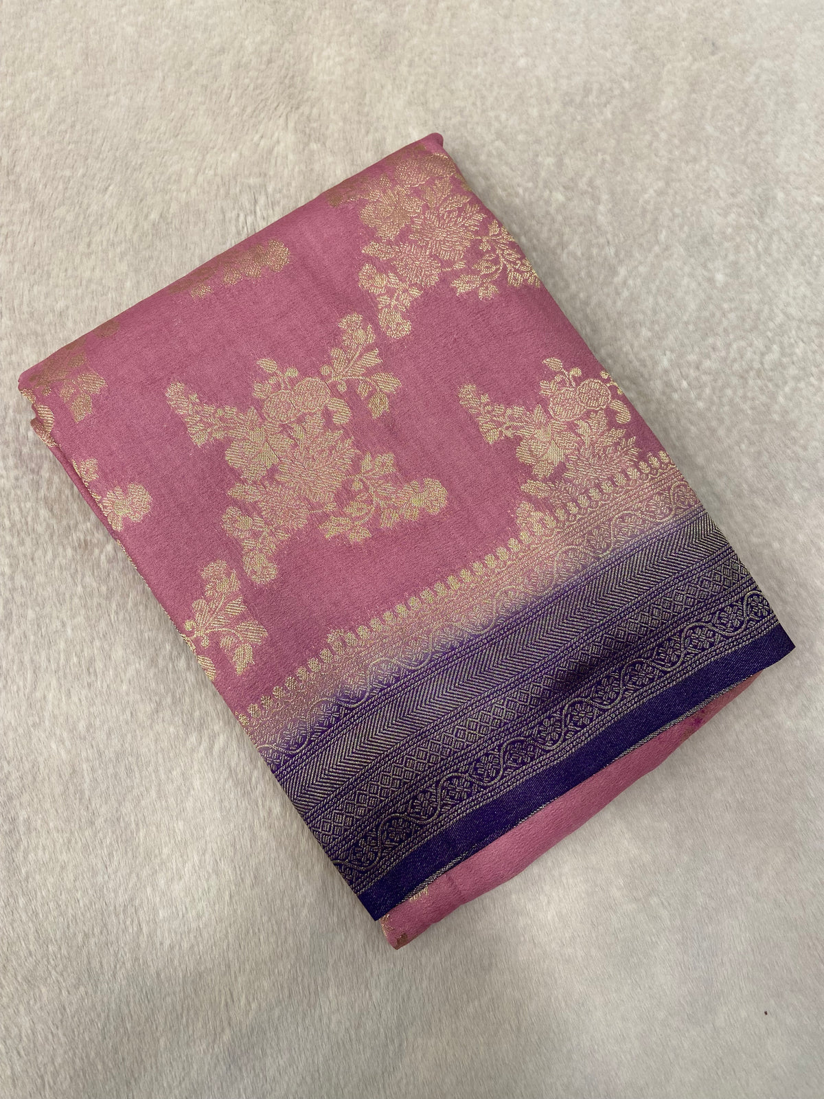 Semi Crush Georgette Saree