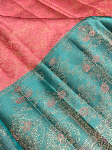 Pure Zari Handloom Kanjeevaram Silk Mark Certified Saree
