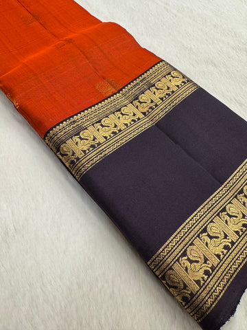 Pure handloom Kanjeevaram silk mark certified saree