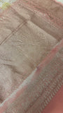 Pure crepe khaddi Banarasi saree- Silk mark certified