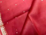 Pure Organza silk saree- Silk mark certified- 902351 Rust Orange
