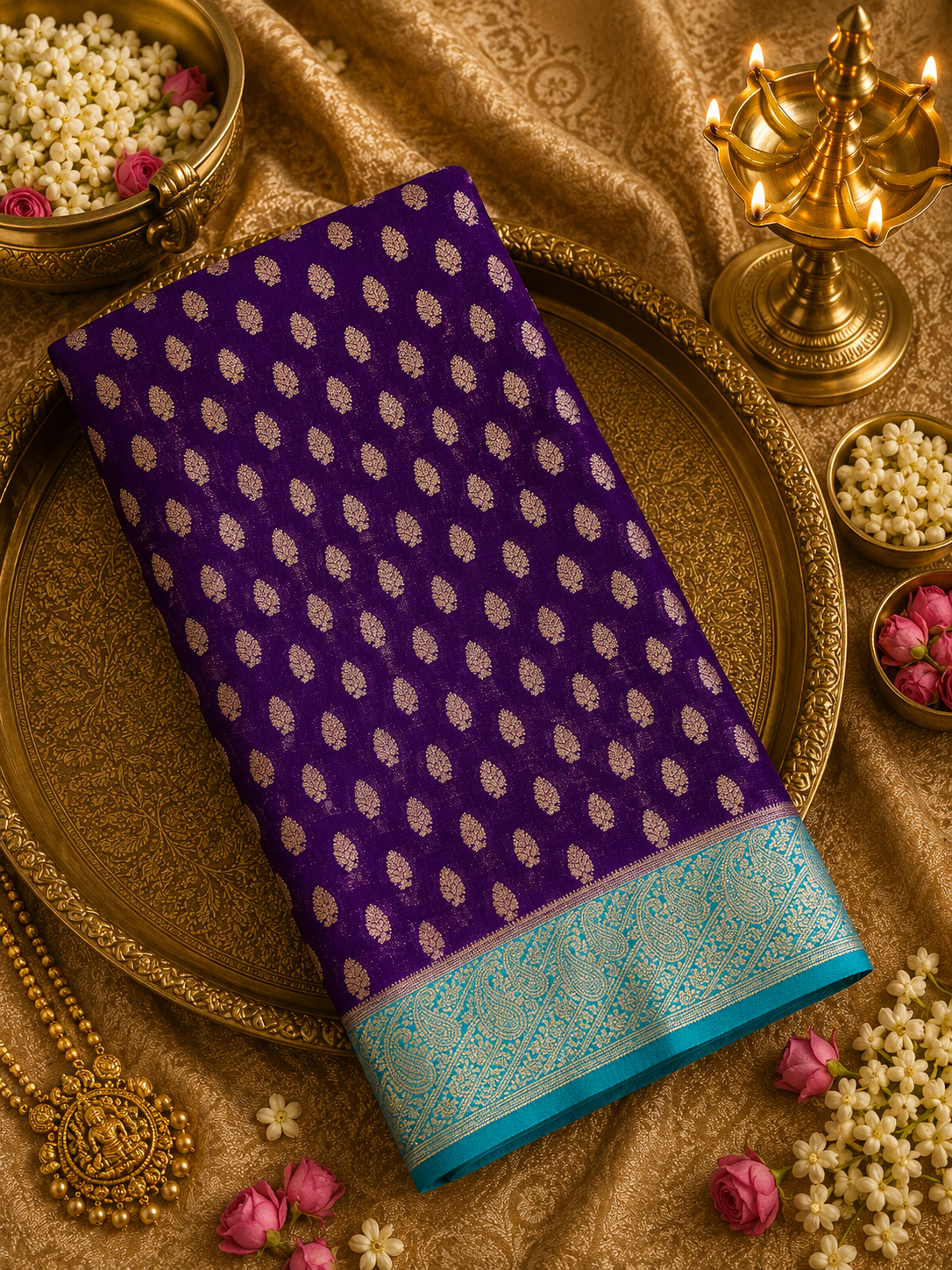 Premium Khaddi Georgette Saree