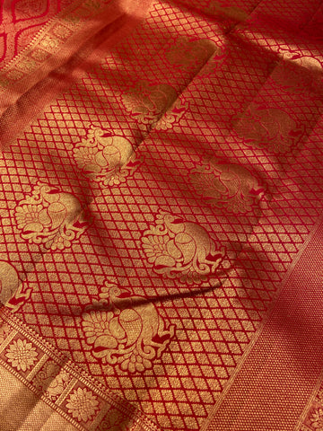 Pure Handloom Kanjeevaram Silk Mark Certified Saree