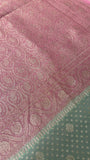 Pure crepe khaddi Banarasi saree- Silk mark certified