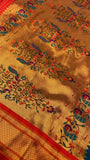 Premium Quality Semi Paithani Silk Saree - 902474