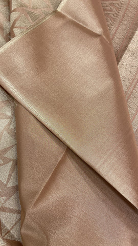 Bridal tissue semi silk saree