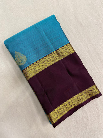 Pure 1G zari handloom Kanjeevaram silk mark certified saree