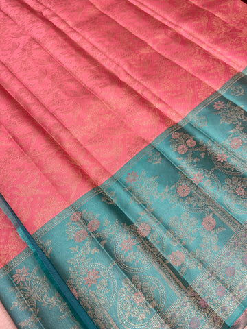 Pure Zari Handloom Kanjeevaram Silk Mark Certified Saree