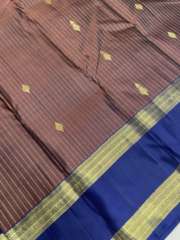 Pure 1G zari handloom Kanjeevaram silk mark certified saree