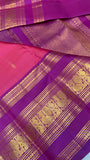 Pure 1G gold zari handloom Kanjeevaram Silk Saree- Silk mark certified- PS2384