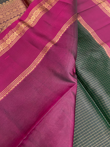 Half Mix Kanjeevaram Soft Silk Saree