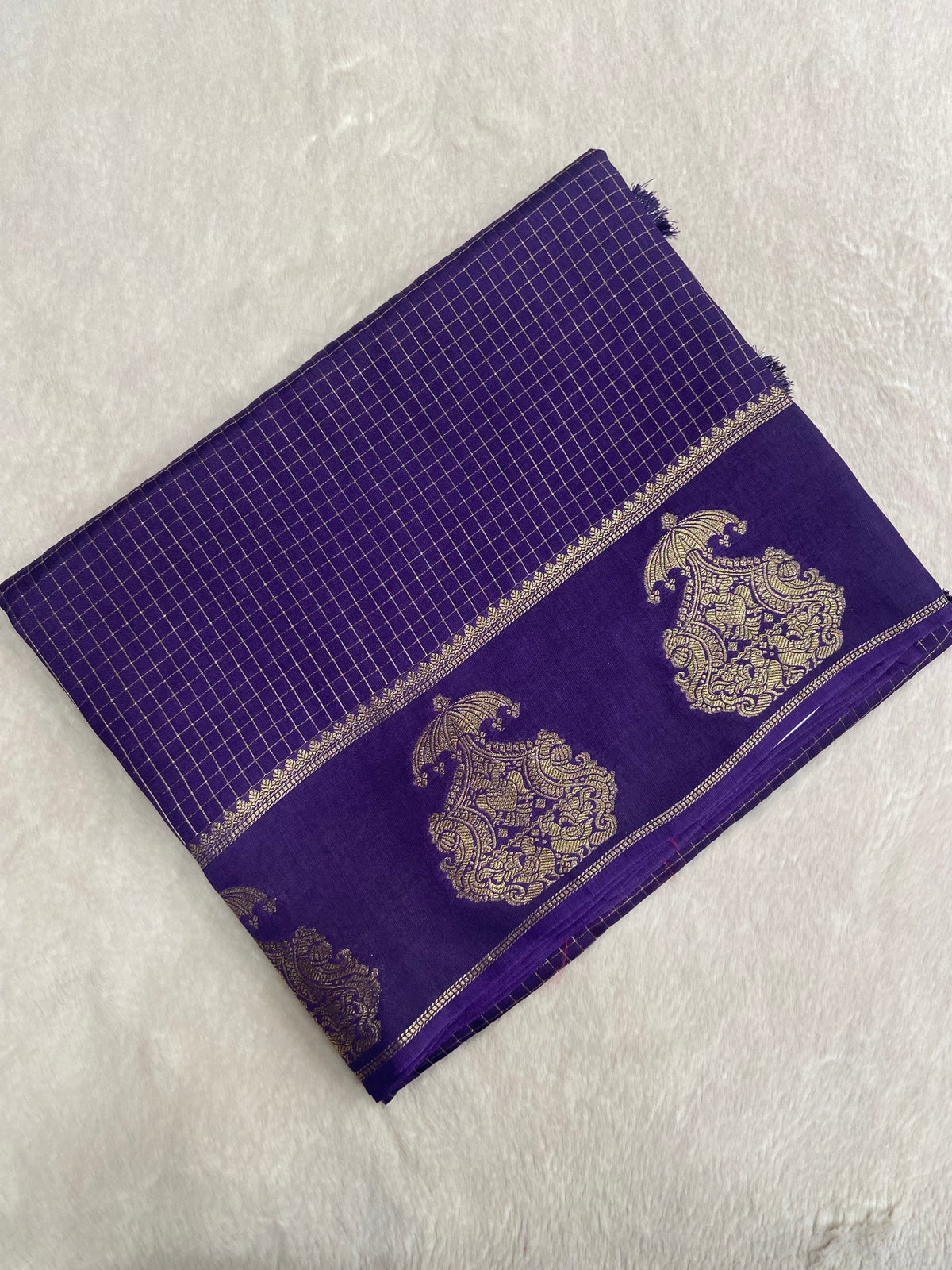 Premium Viscose Silk Saree (purple)