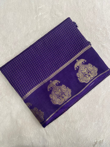 Premium Viscose Silk Saree (purple)