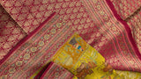 Premium Banarasi Crepe Kalamkari Saree - 902655