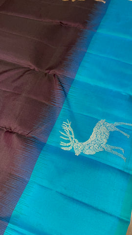 Pure zari handloom Kanjeevaram silk mark certified saree