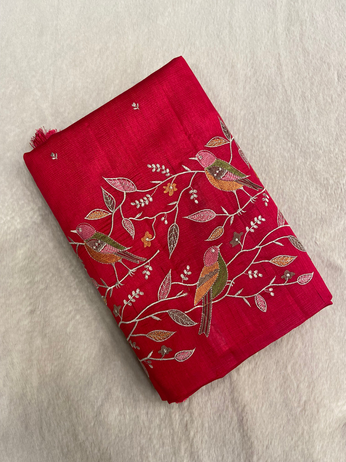 Premium kosa embroidery saree