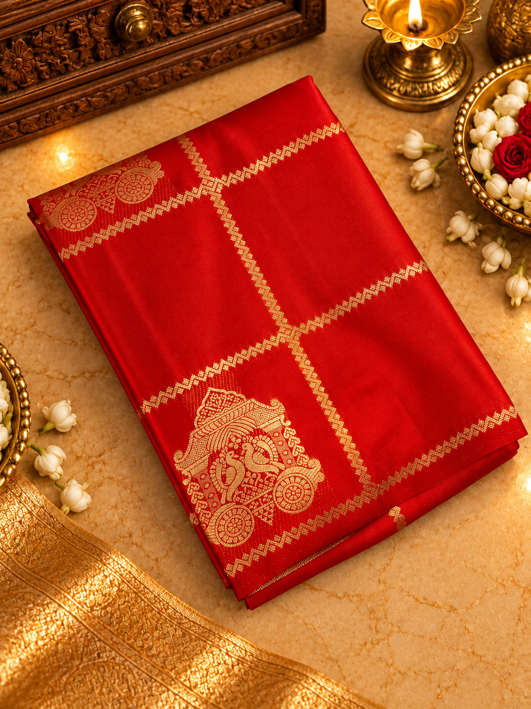 Premium Semi Kanchipuram Silk Saree🔥 -902504