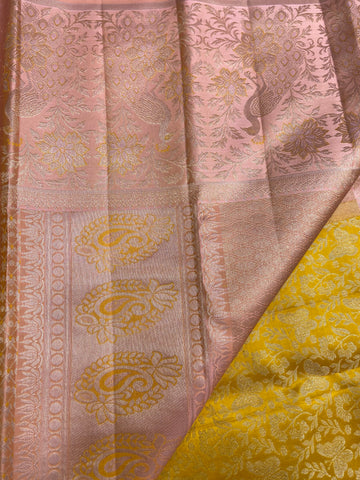 Pure Zari Handloom Kanjeevaram Silk Mark Certified Saree