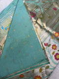 Premium Quality Tissue crepe silk in Paithani - 902691