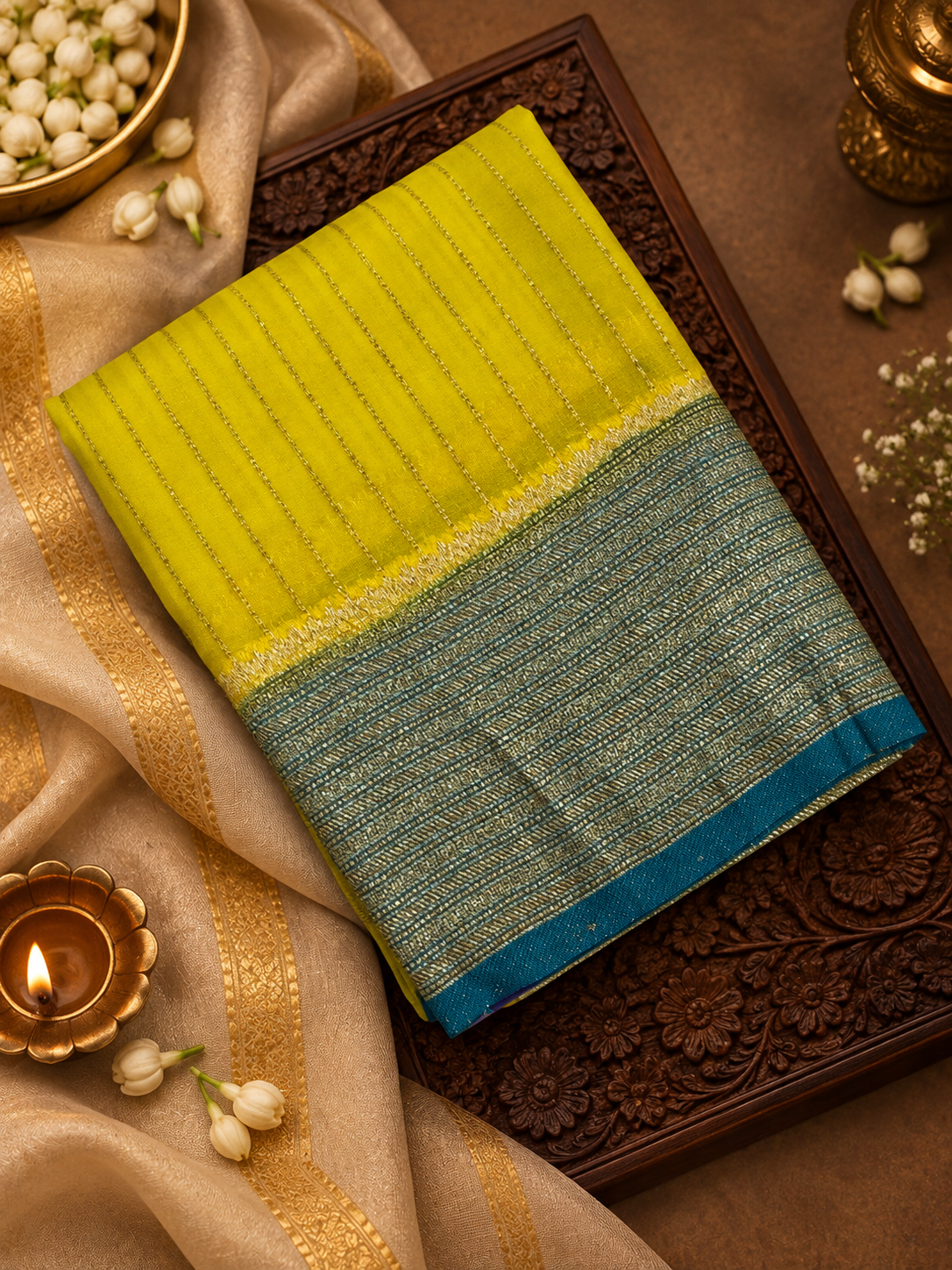 Premium Crush Georgette Saree -902138