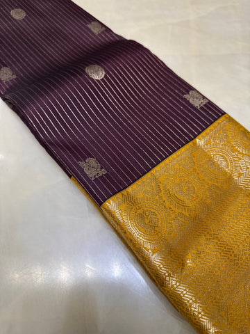Pure Kanjeevaram silk mark certified saree