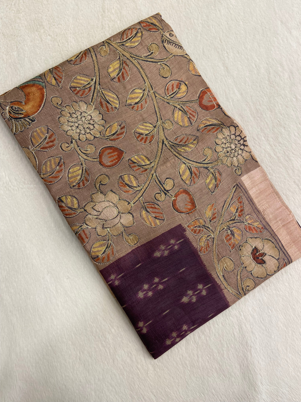 Premium Butter Silk Saree With Appliqué Zari