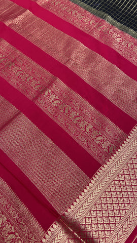 Pure Mix Crepe Mysore Silke Saree ✨