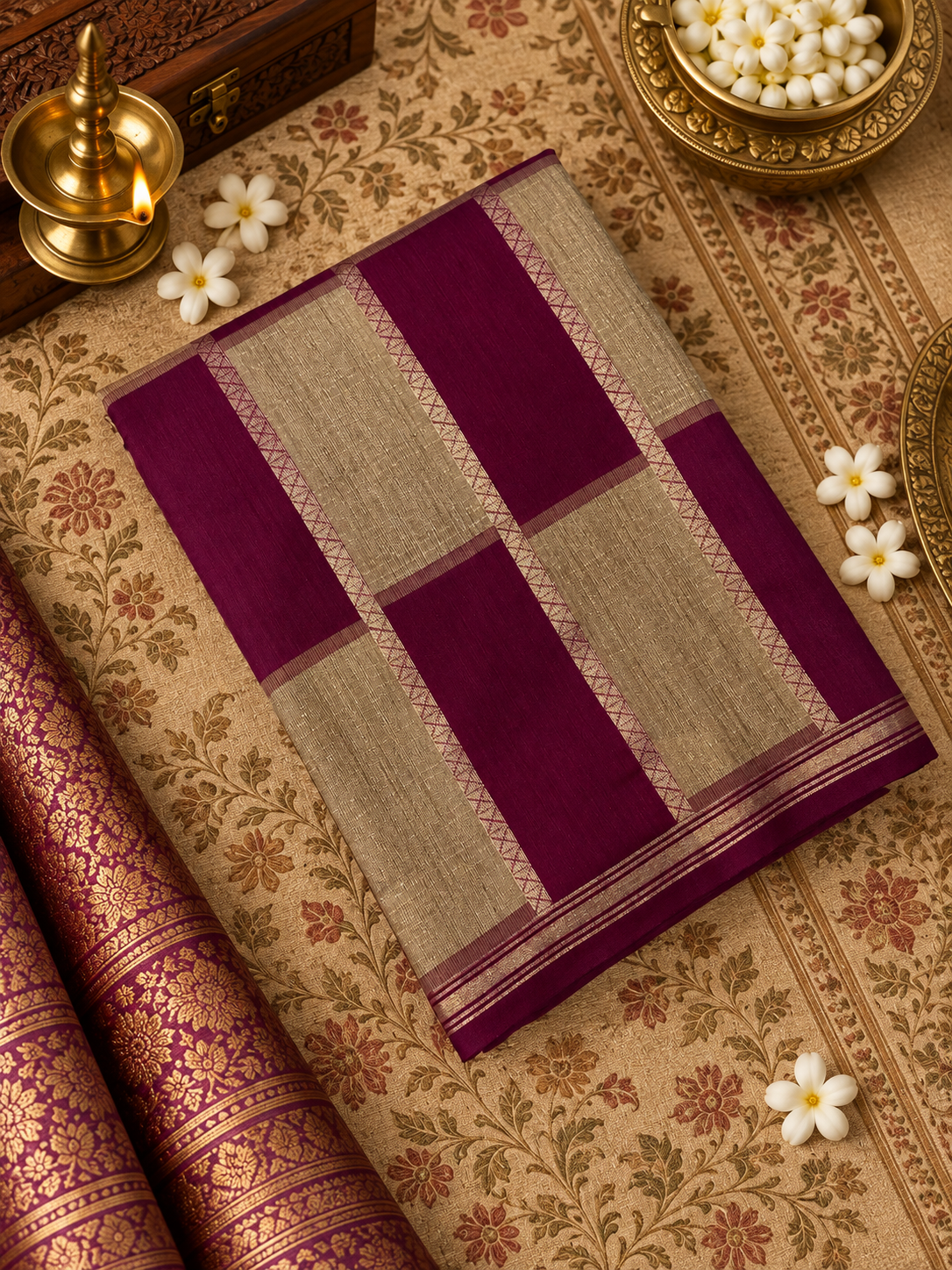 Semi Tassar Silk Saree