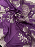 Premium Russian Silk Saree with Scalloped border