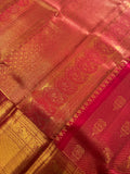 Pure 1G zari handloom Kanjeevaram silk saree- Silk mark certified