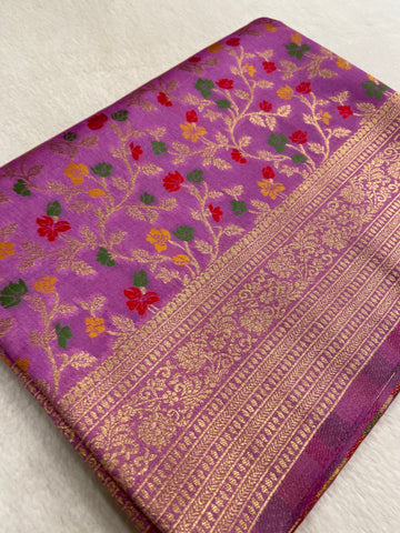 Premium semi Mashru silk saree (light)