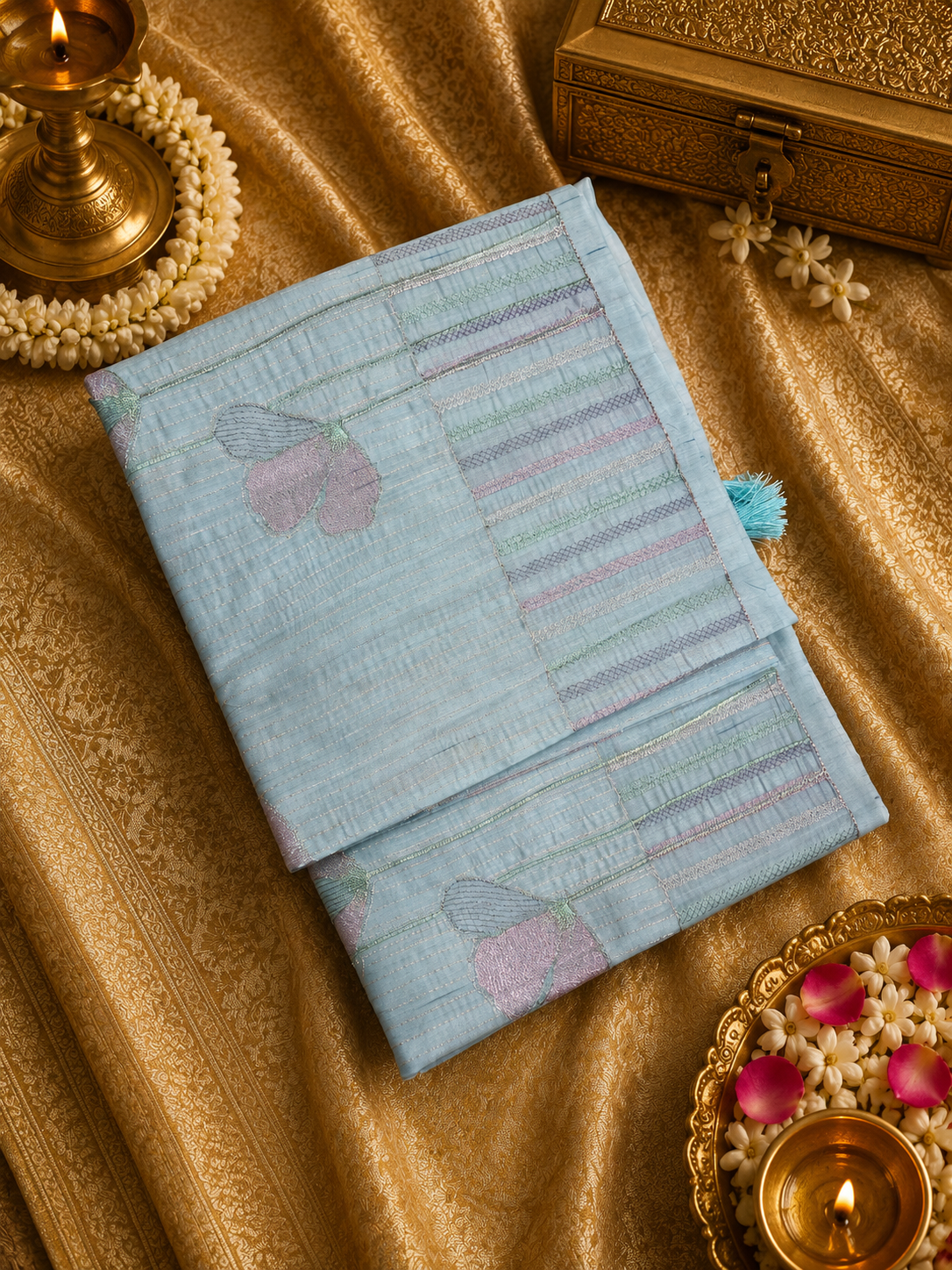 Premium Butter Silk Saree🩵
