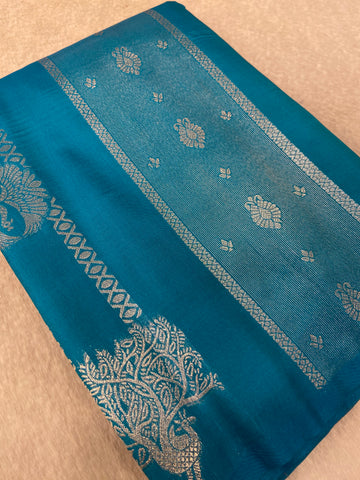 Semi Kanchipuram Silk Saree🦚