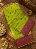 Pure mix crepe silk saree