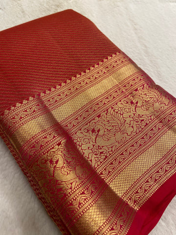 Half Mix Kanjeevaram Silk Saree