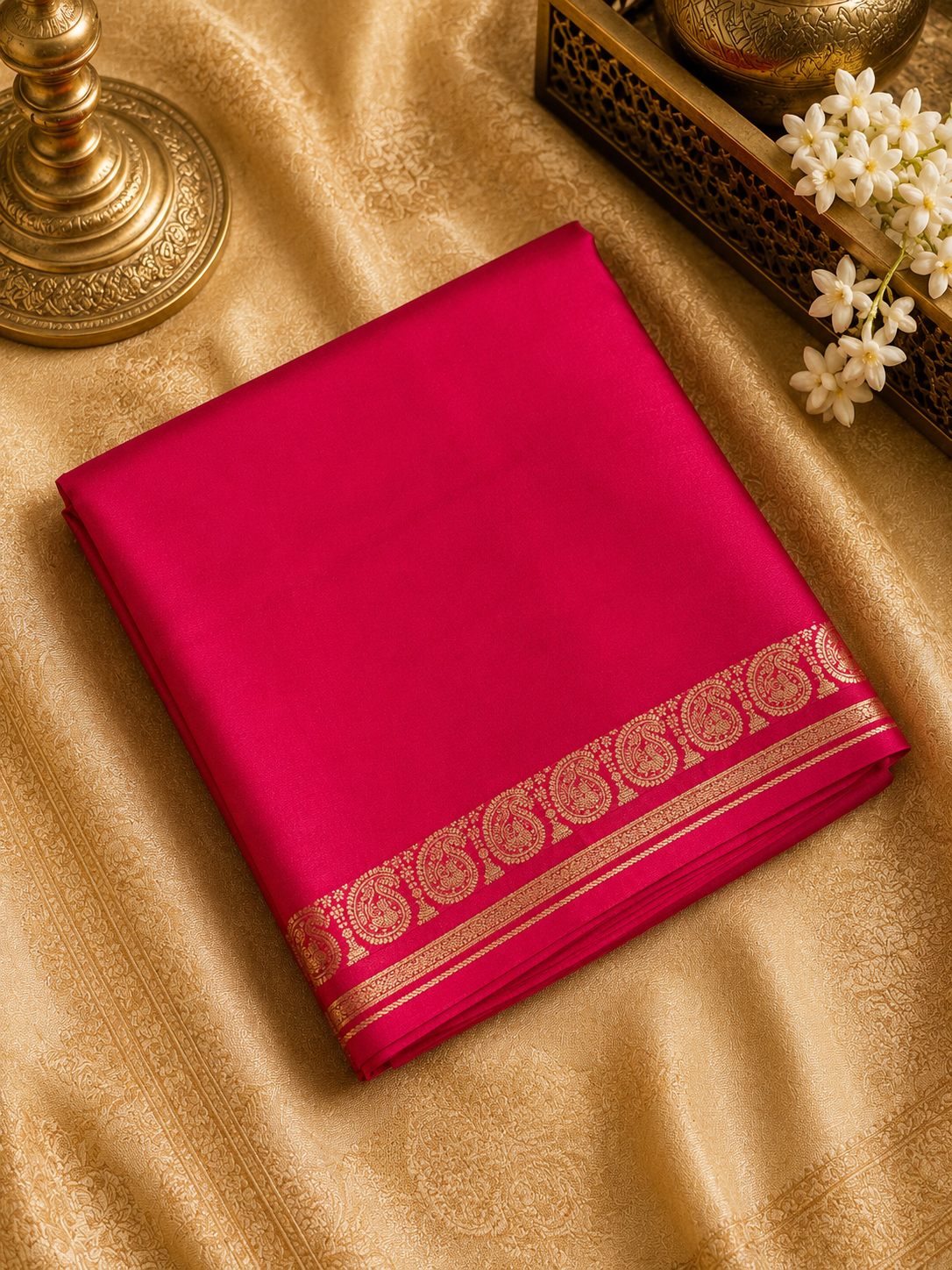 Premium Crepe Semi Mysore Silk Saree💓✨