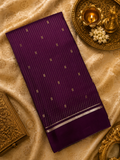 Pure Mix Crepe Mysore Silk Saree (Wine)