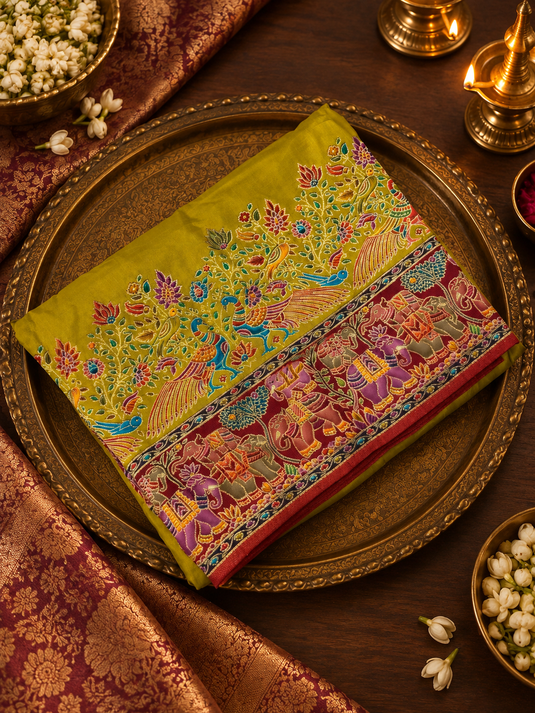 Premium Pashmina Silk Saree -902379