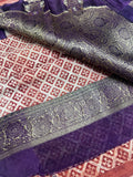 Pure soft organza saree with satin border