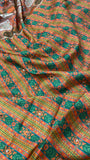 Banarasi Kalamkari Saree With Mirror Work