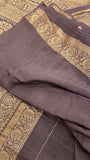 Premium Banarasi Crepe Khaddi Georgette Saree🤎